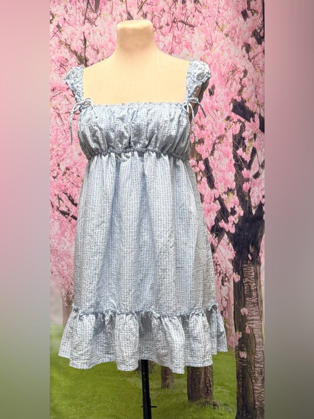 Lush Ruffle Hem Babydoll Minidress